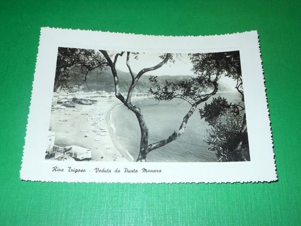 Cartolina Riva Trigoso - Veduta da Punta Manara 1952