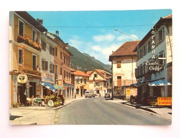 Cartolina Ponte nelle Alpi ( Belluno ) - Via Roma …