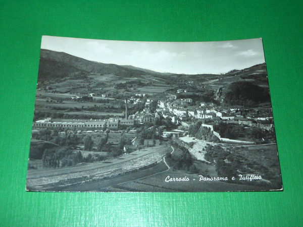 Cartolina Carrosio - Panorama e Iutificio 1966