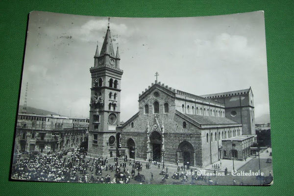 Cartolina Messina - Cattedrale 1957