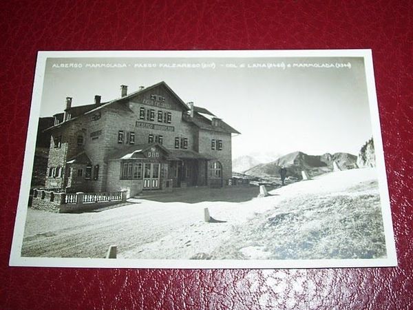 Cartolina Passo Falzarego - Albergo Marmolada -- 1930 ca