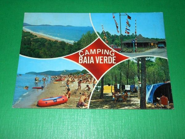 Cartolina Punta Ala - Camping Baia Verde 1976