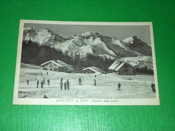 Cartolina Sportinia - Paradiso degli sciatori 1961