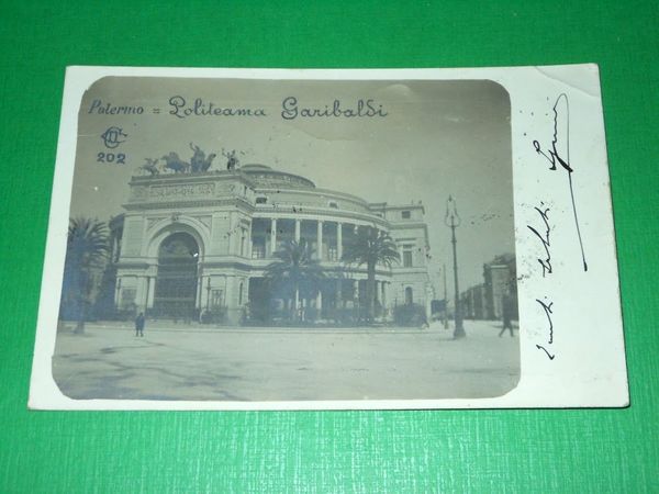Cartolina Palermo - Politeama Garibaldi 1904