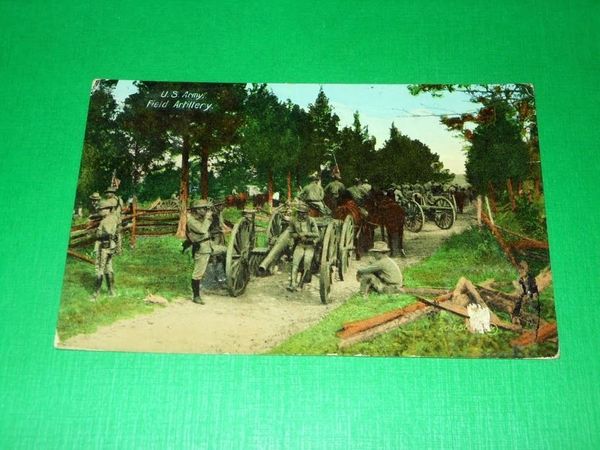 Cartolina Militaria U. S. Army - Field Artillery 1910