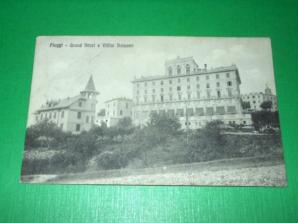 Cartolina Fiuggi - Grand Hotel e Villini Svizzeri 1917