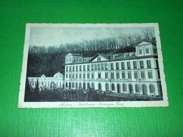Cartolina Andorno - Stabilimento Idroterapico Vinai 1921