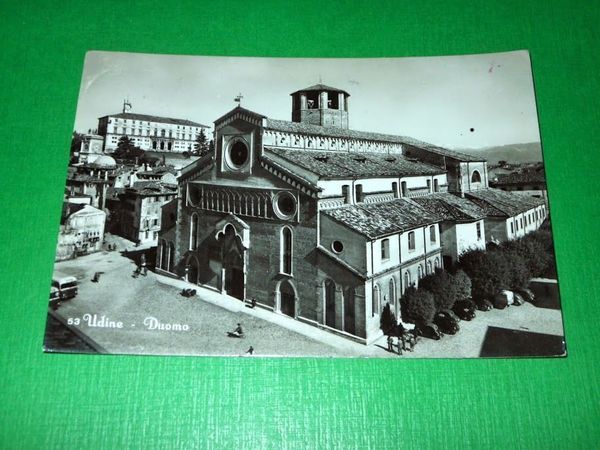 Cartolina Udine - Duomo 1953