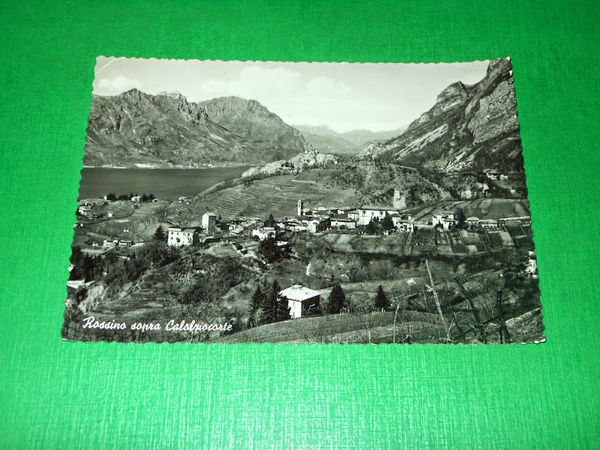 Cartolina Rossino sopra Calolziocorte - Panorama 1956