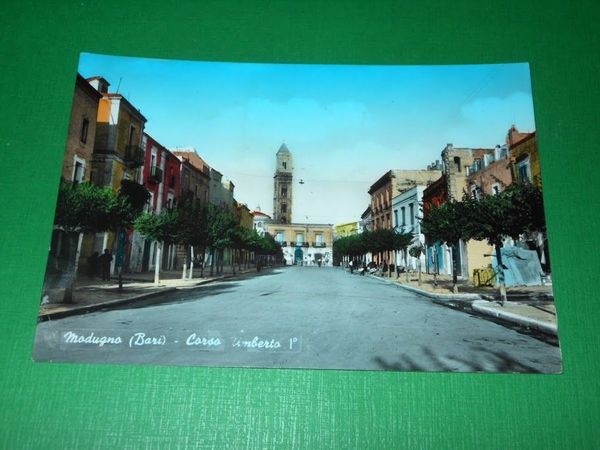 Cartolina Modugno ( Bari ) - Corso Umberto I° 1967