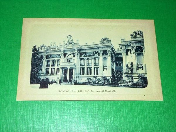 Cartolina Torino - Esposizione 1911 - Padiglione Istrumenti Musicali