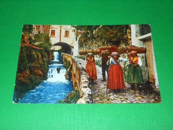 Cartolina Amalfi - La Valle dei Mulini - Portatrici di …