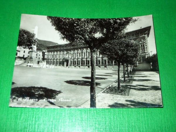 Cartolina Massa - Piazza Aranci 1952