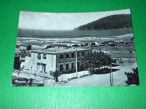 Cartolina Marina di Carrara - Il Paradiso 1954