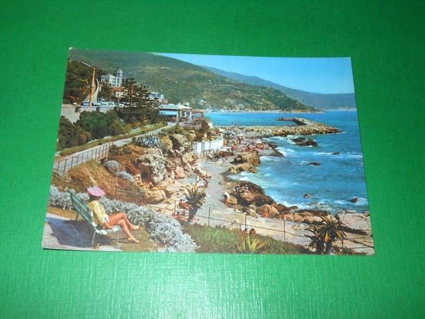 Cartolina Bordighera - Scogliera di S. Ampeglio e Villa Garnier …
