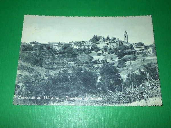 Cartolina Carpeneto - Panorama da levante 1960