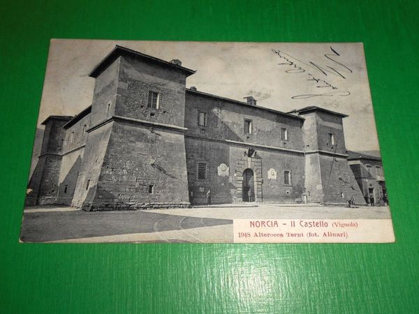 Cartolina Norcia - Il Castello ( Vignola ) 1902