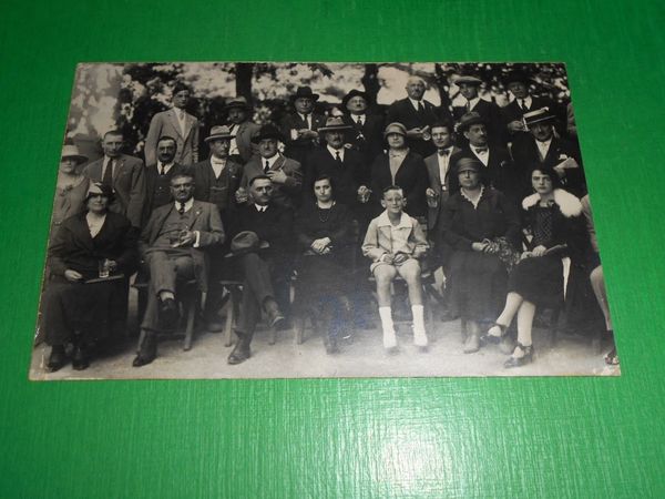 Cartolina Fiuggi - Fotografia di gruppo - Fotografo G. Petitti …