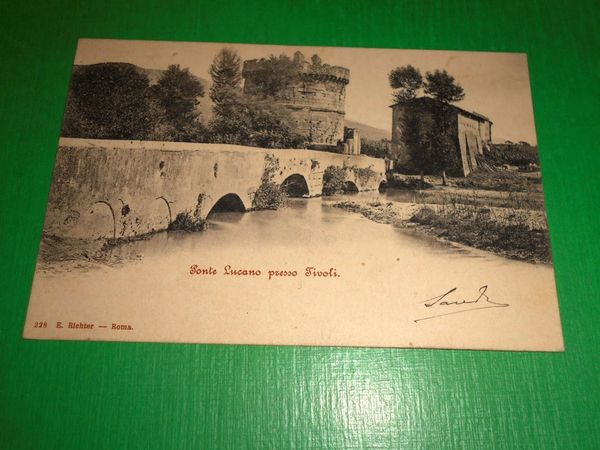 Cartolina Tivoli - Ponte Lucano 1904