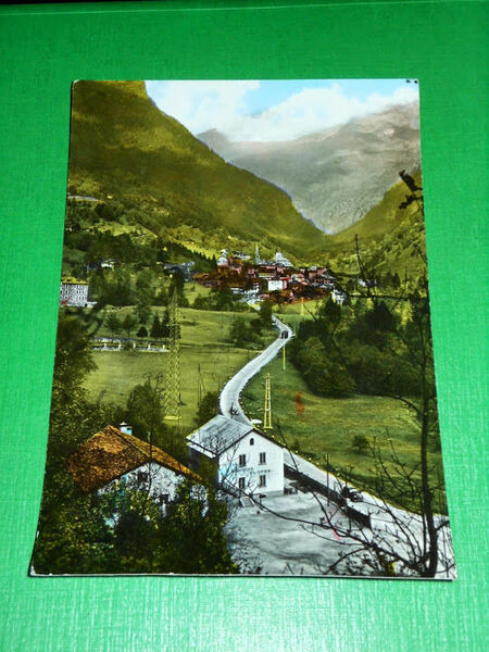 Cartolina Alagna Valsesia - Colonia Flores e panorama 1962