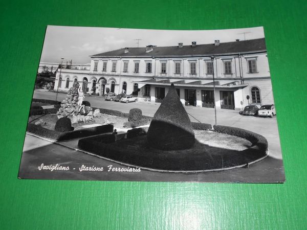 Cartolina Savigliano - Stazione Ferroviaria 1965