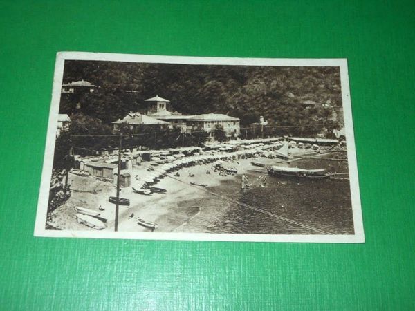 Cartolina Paraggi - La spiaggia 1939