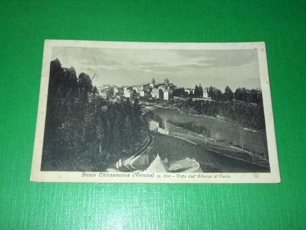 Cartolina Bosco Chiesanuova ( Verona ) - Vista dall' Albergo …