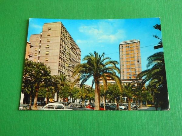 Cartolina Sassari - Piazza Castello 1966