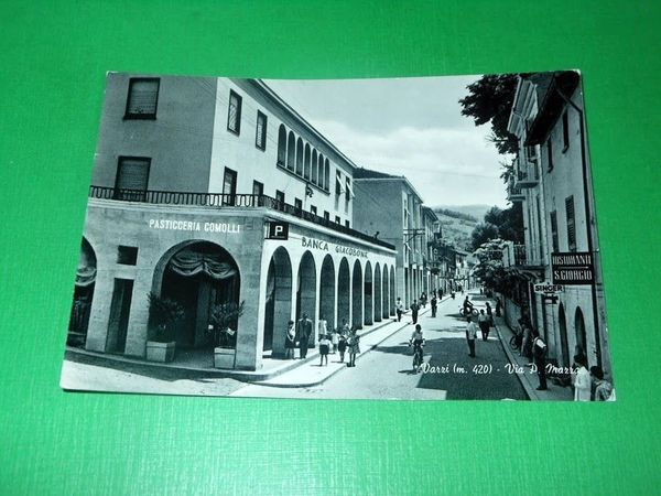 Cartolina Varzi - Via P. Mazza 1960