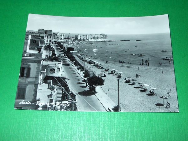 Cartolina Anzio - Riviera di Ponente 1955