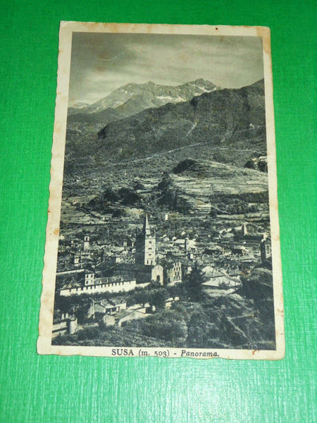 Cartolina Susa - Panorama - 1942
