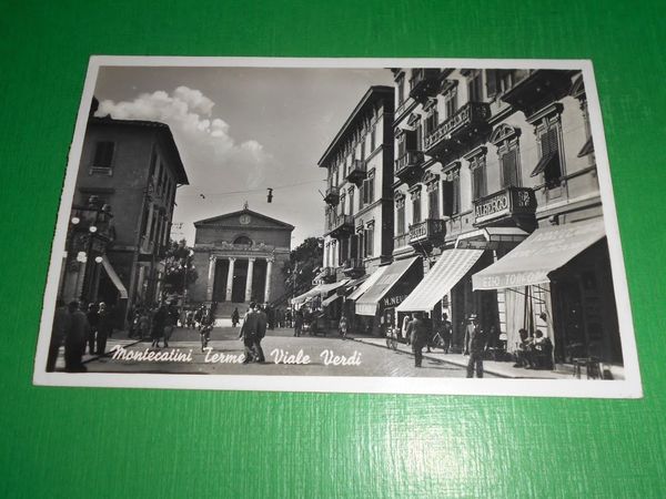 Cartolina Montecatini Terme -- Viale Verdi 1940 ca