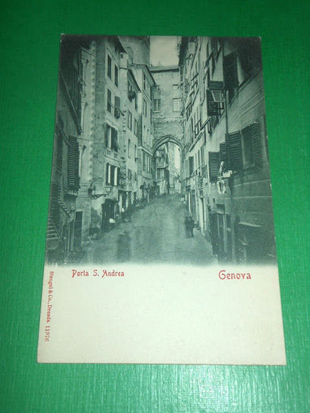 Cartolina Genova - Porta S. Andrea 1910 ca