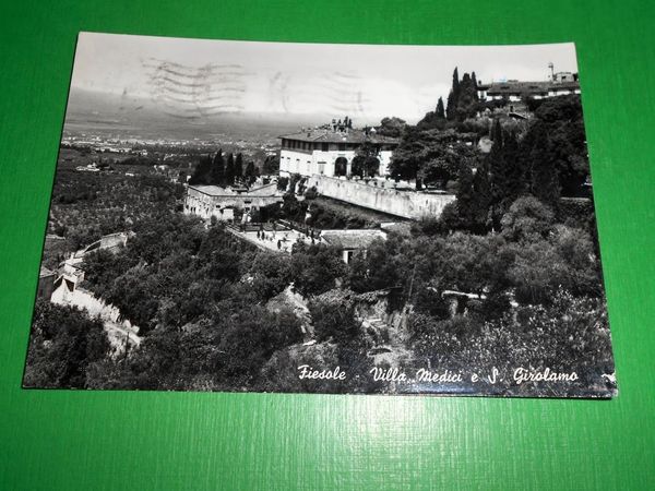 Cartolina Fiesole - Villa Medici e S. Girolamo 1964