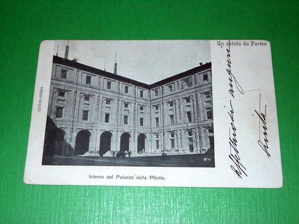 Cartolina Parma - Interno del Palazzo del Pilotta 1900