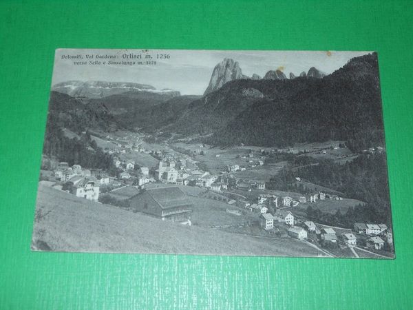Cartolina Dolomiti - Val Gardena - Ortisei - Panorama verso …