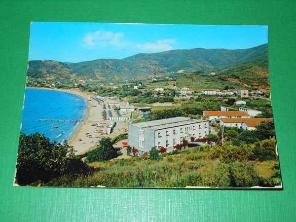 Cartolina Isola d' Elba - Procchio - La spiaggia 1966