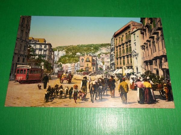 Cartolina Napoli - Riviera di Chiaia 1925 ca