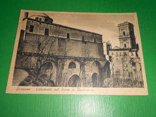 Cartolina Lanciano - Cattedrale sul Ponte di Diocleziano 1940 ca