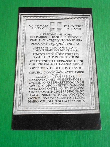 Cartolina Lapide Commemorativa ai Caduti della Guerra - Parrocchia San …