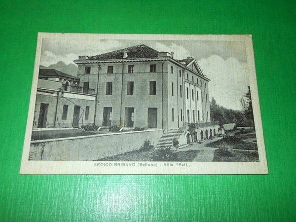 Cartolina Sedico Bribano ( Belluno ) - Villa Patt 1949