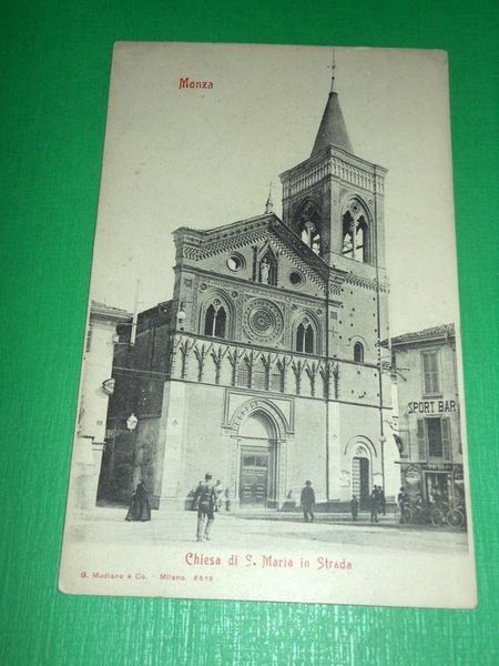 Cartolina Monza - Chiesa di S. Maria in Strada 1910 …