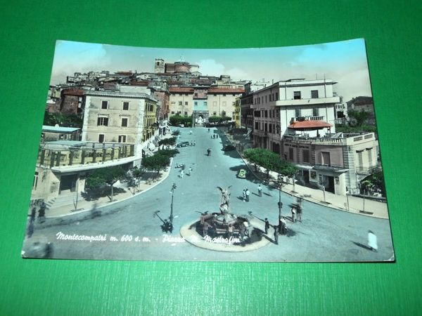Cartolina Monte Compatri - Piazza M. Mastrofini 1960