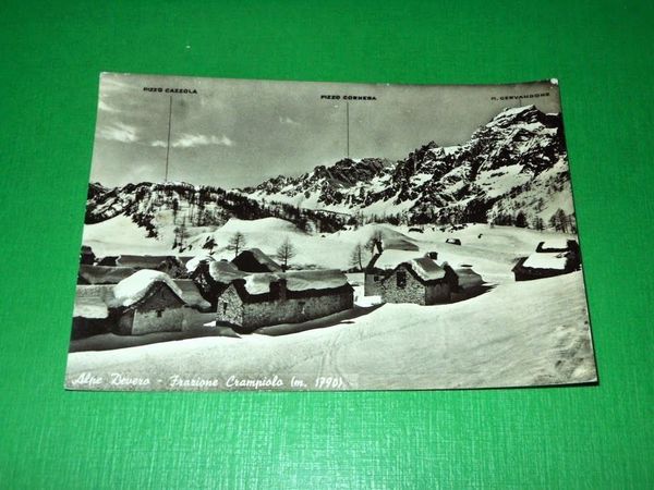 Cartolina Alpe Devero - Frazione Crampiolo - 1959