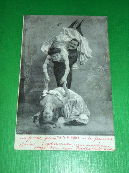Cartolina Musica Teatro Spettacolo - Trio Fleury 1906