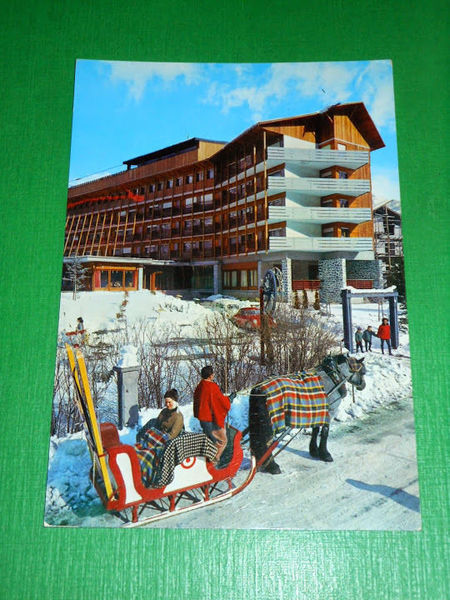 Cartolina Bardonecchia - Hotel Riky 1966
