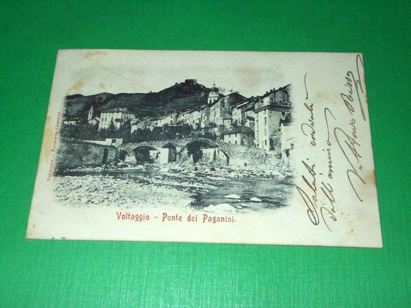 Cartolina Voltaggio ( Alessandria ) - Ponte dei Paganini 1902