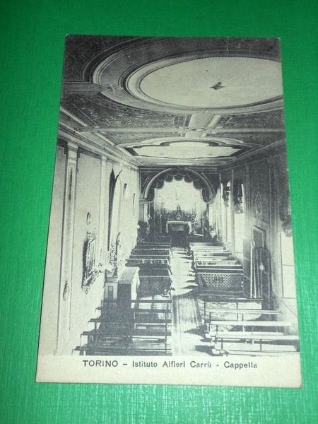 Cartolina Torino - Istituto Alfieri Carrù - Cappella 1951