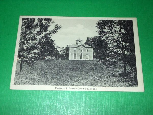 Cartolina Monza - R. Parco - Cascina S. Fedele 1915