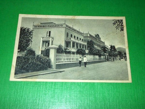 Cartolina Abano Terme - Stabilimento Termale Barnabei Massaggio 1949